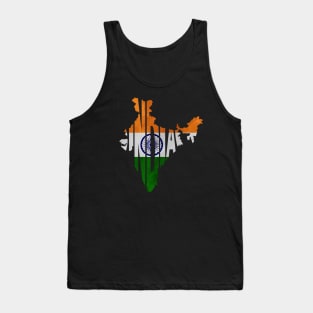 India Typo Map Tank Top